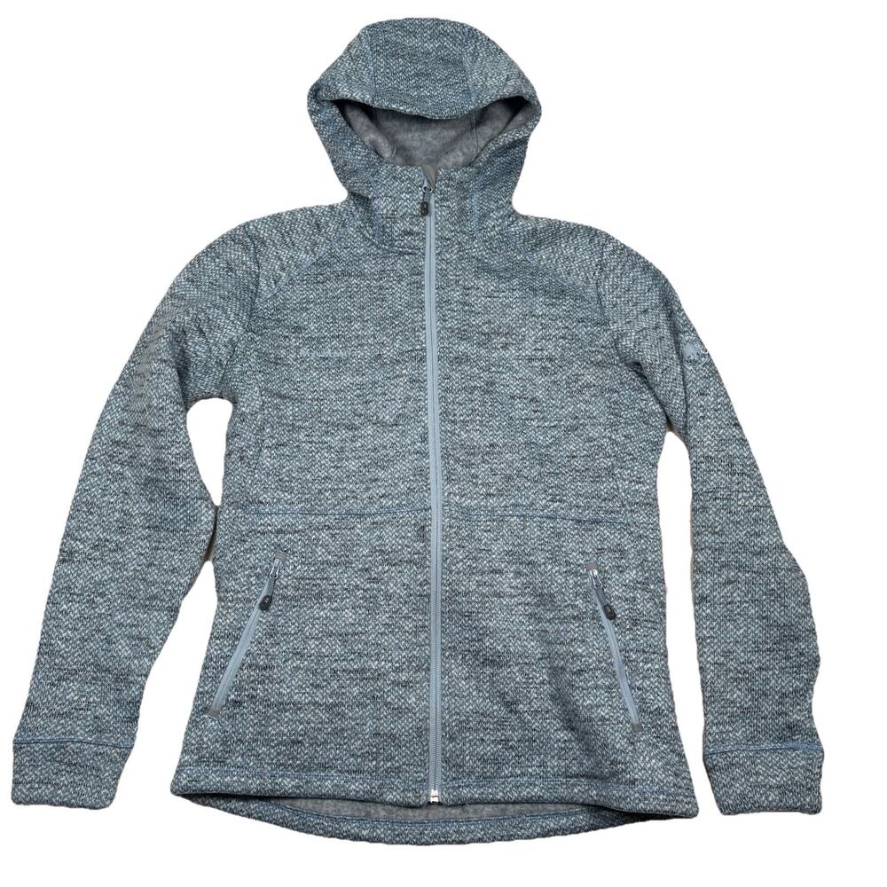 Mammut Kachemak Blue Full Zip Hoodie Sweatshirt Hiking Jacket Women's Size XL